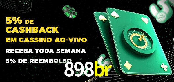 Promoções do cassino ao Vivo 898br
